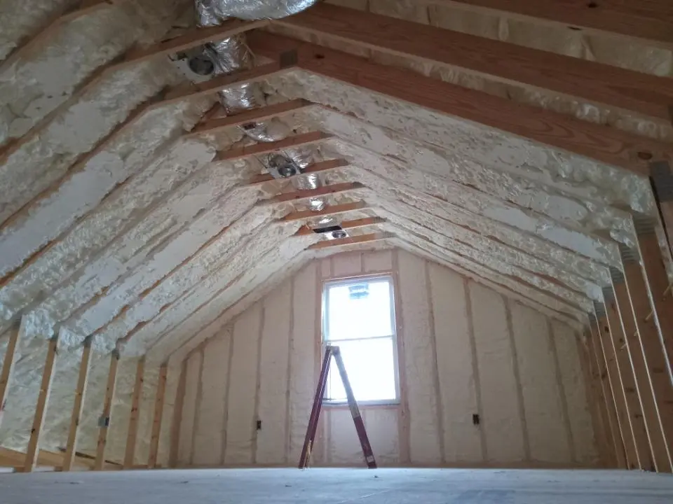 Spray foam roofing application for Crawl Space Insulation project in High Springs
